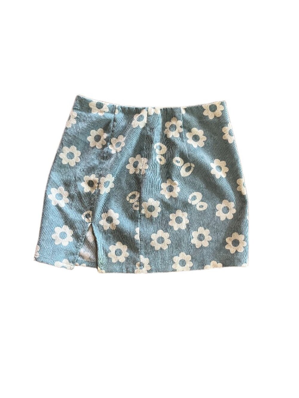 SHEIN Blue Floral Mini Skirt – Size Small